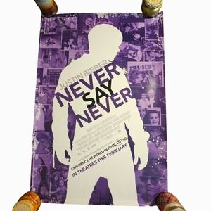 Justin Bieber: Never Say Never 2011 Original Advance Movie Poster 27x40 D/S